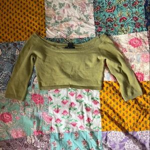 🌱 Vintage Cropped Sweater Top 🌱